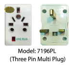 Model: 7196PL (Three Pin Multiplug)
