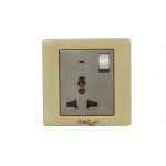 GOLD 1GANG + MF SOCKET