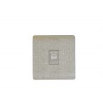 IVORY SMALL BUTTON ( TELEPHONE SOCKET )