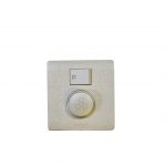 IVORY SMALL BUTTON ( 1 GANG + DIMMER SWITCH )