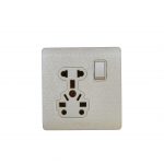 IVORY SMALL BUTTON ( 5 IN 1 SOCKET )