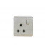 IVORY SMALL BUTTON ( 1 GANG + 15A SOCKET )