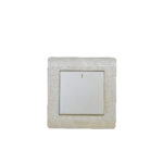 IVORY BIG BUTTON -1 GANG 1 WAY SWITCH & 1 GANG 2 WAY SWITCH