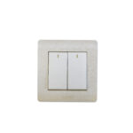 IVORY BIG BUTTON -2 GANG 1 WAY SWITCH & 2 GANG 2 WAY SWITCH