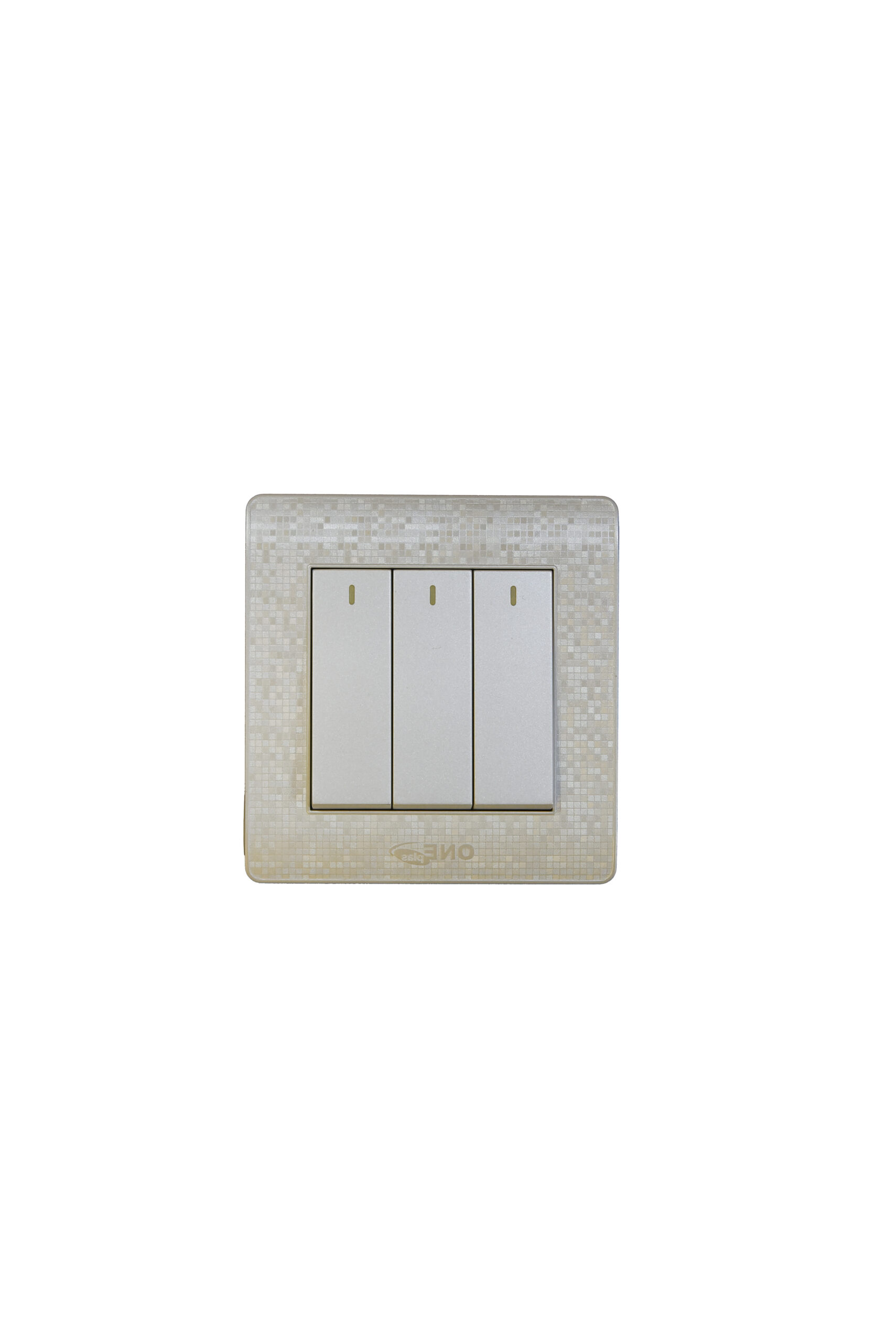 DSC_9710 IVORY BIG BUTTON -3 GANG 1 WAY SWITCH - Image 1
