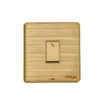 GLORY 1 GANG 2 WAY SWITCH (GOLD)