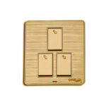 GLORY 3 GANG SWITCH (GOLD)