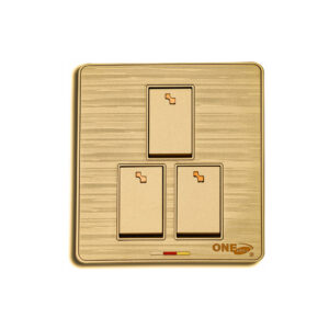 GLORY 3 GANG SWITCH (GOLD)
