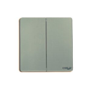 GLOVE GLASS 2 GANG SWITCH (GREY)