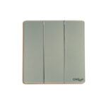 GLOVE GLASS 3 GANG SWITCH (GREY)
