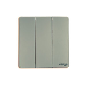 GLOVE GLASS 3 GANG SWITCH (GREY)