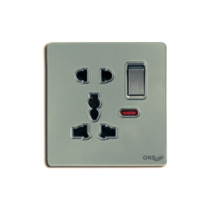 GLOVE GLASS 5 PIN MULTI SOCKET WITH SWITCH (GREY)