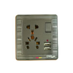 GLORY 10 PIN MULTI SOCKET+USB(GREY)