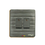 GLORY 2 GANG 2 WAY SWITCH (GREY)