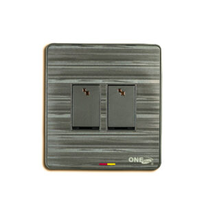 GLORY 2 GANG 2 WAY SWITCH (GREY)