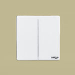 GLOVE Glass- 2 GANG 2 WAY SWITCH (White)
