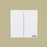 GLOVE Glass- 2 GANG SWITCH (White)