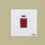 GLOVE Glass-20A D.P SWITCH (White)
