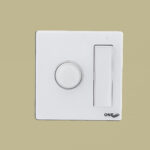 GLOVE Glass- FAN DIMMER WITH SWITCH (White)