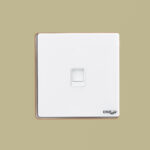 GLOVE Glass TELEPHONE SOCKET (White)