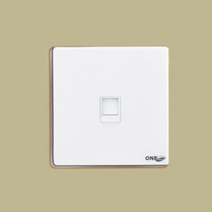 GLOVE Glass TELEPHONE SOCKET (White)
