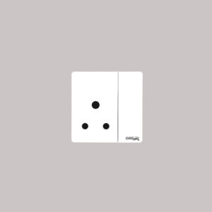 LUXURY 15A 3 PIN SOCKET (White)