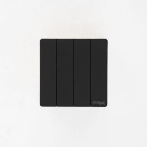 LUXURY 4 GANG SWITCH (Black)