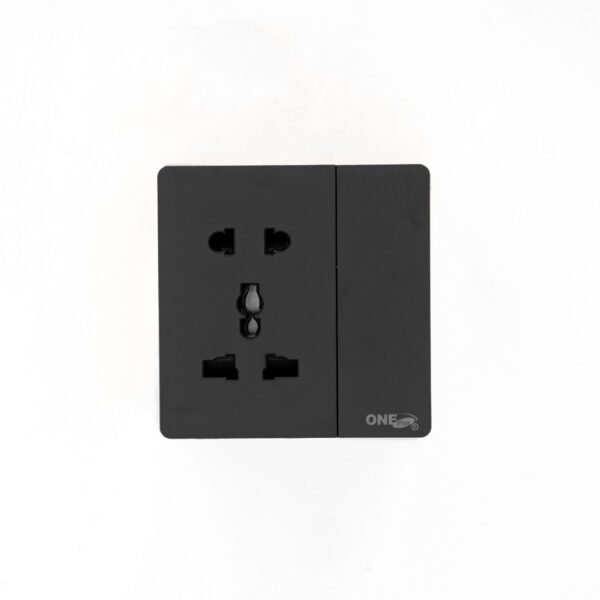 LUXURY 5 PIN MULTI SOCKET (Black) – ONE Plus Electrical